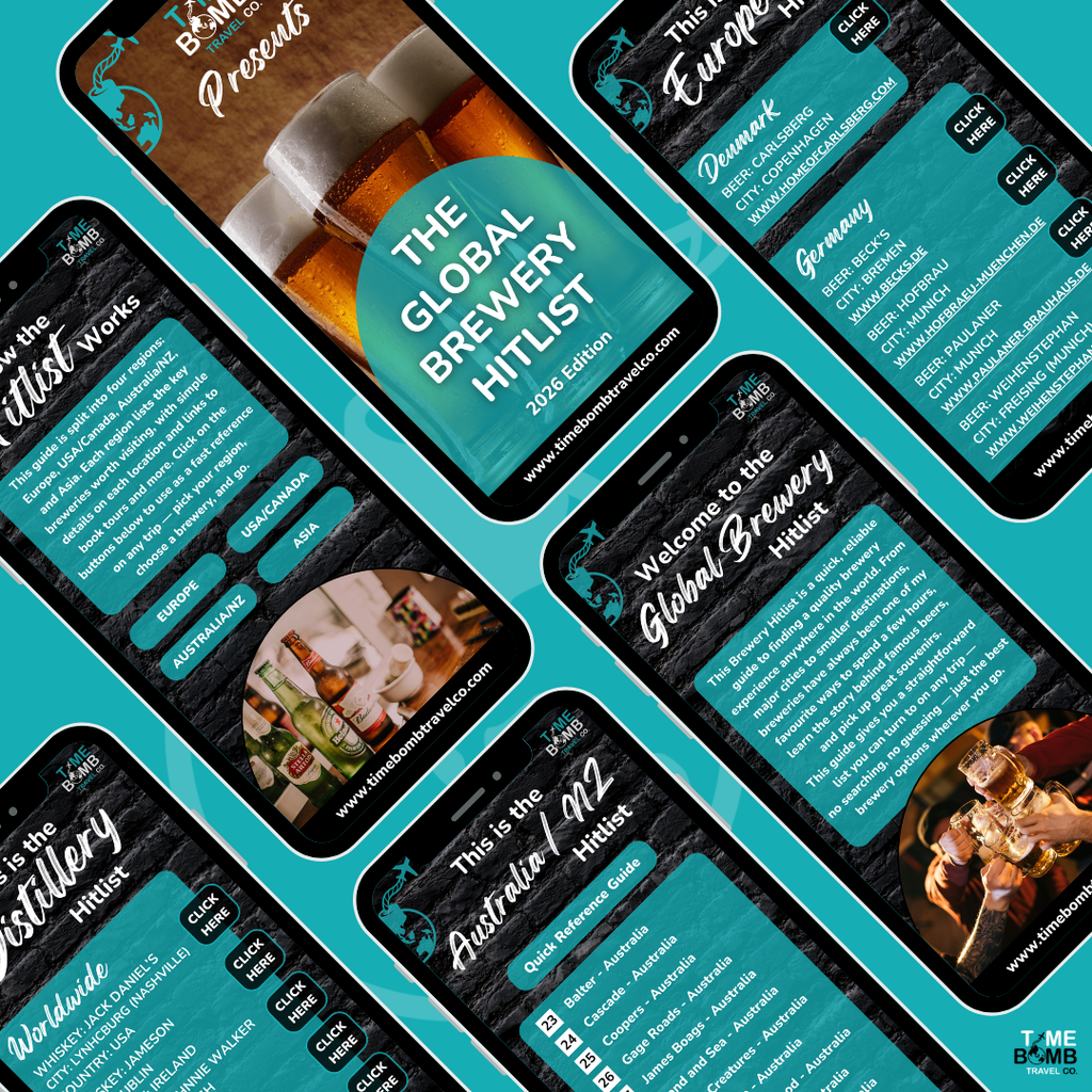 THE GLOBAL BREWERY HITLIST | Worldwide Beer Travel Guide | Over 40 Brewery Tours with Links (Instant Digital Download)